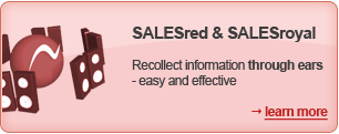 Button "SALESred & SALESroyal - Durch das Ohr ins Bewusstsein - einfach und effektiv"